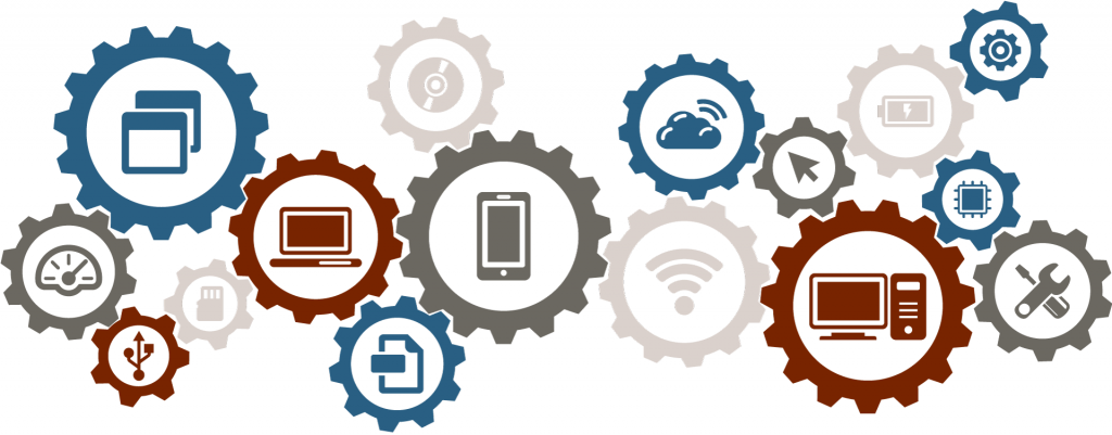 many components brought together in unison through a number of non-trivial interfaces